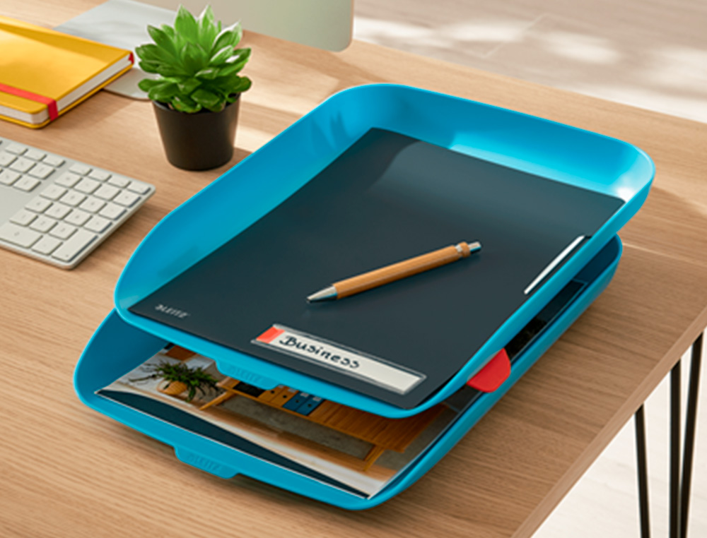 BANDEJA LEITZ SET 2 AZUL CALMA