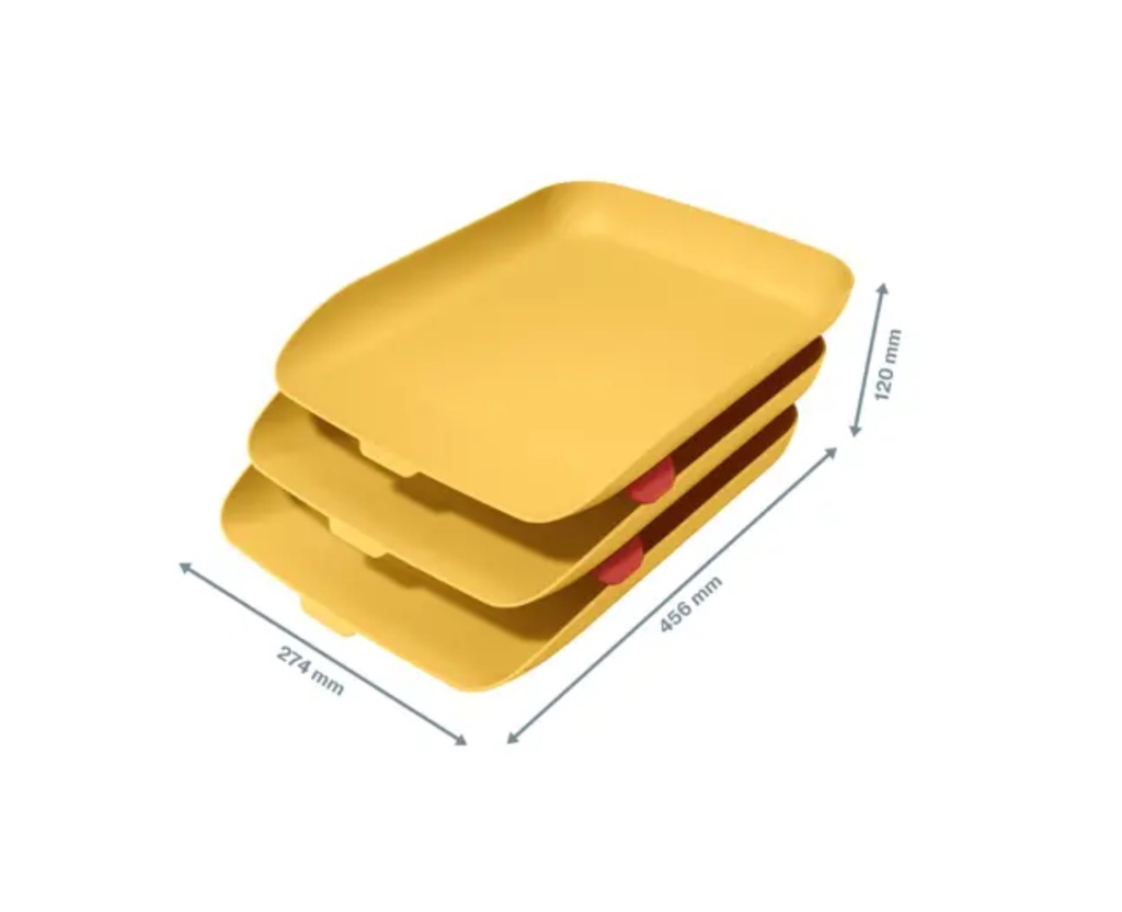BANDEJA LEITZ SET 3 AMAR.CALID