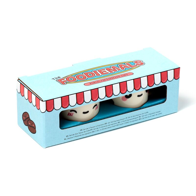 SET DE 2 TAZAS DE CAFÉ FOODIEMALS