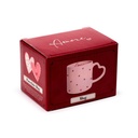 TAZA DE PORCELANA C/ASA CORAZONES AMORE