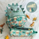 MOCHILA DOBLE LONDON RECICLADA DINO ROAR