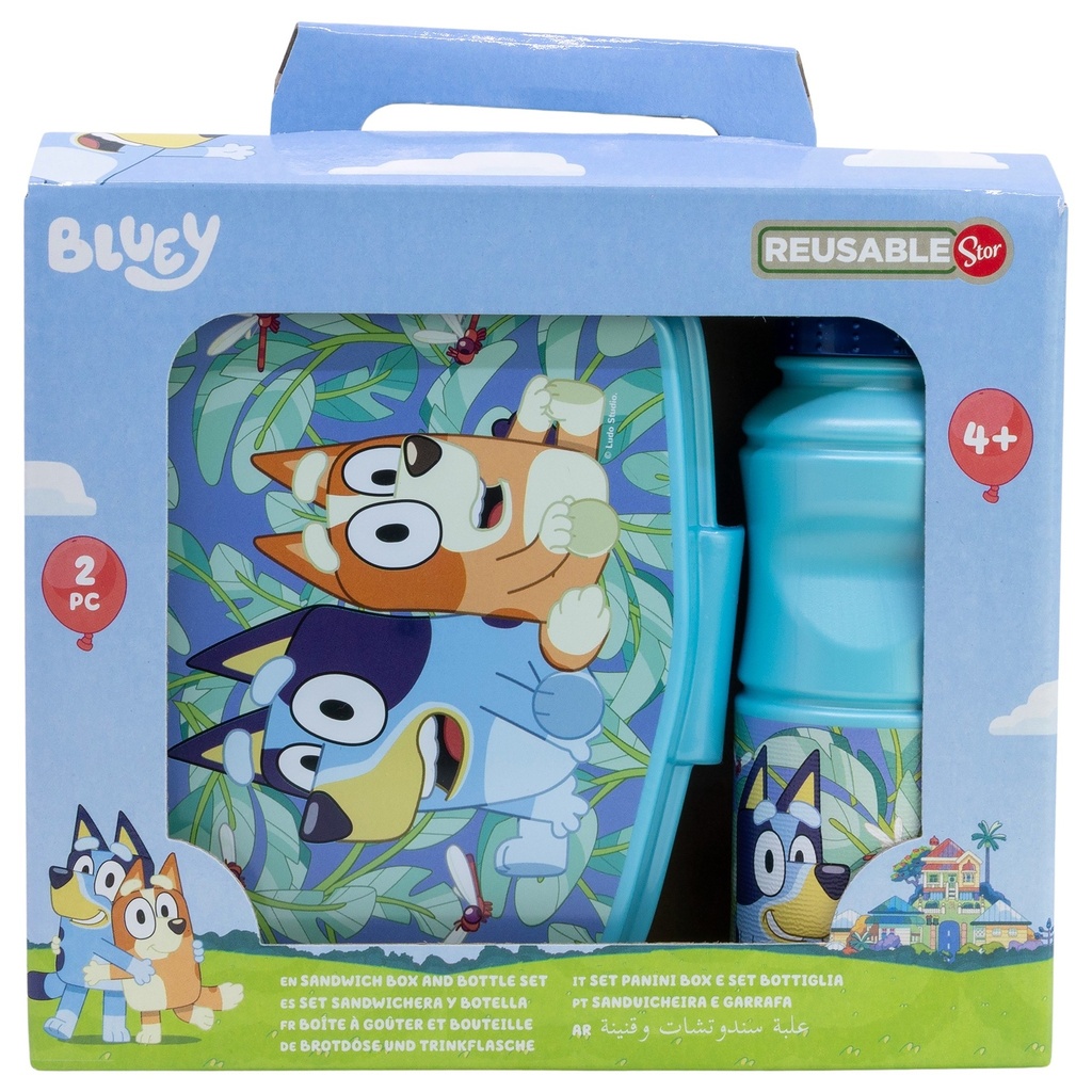 SET SANDWICHERA Y BOTELLA BLUEY
