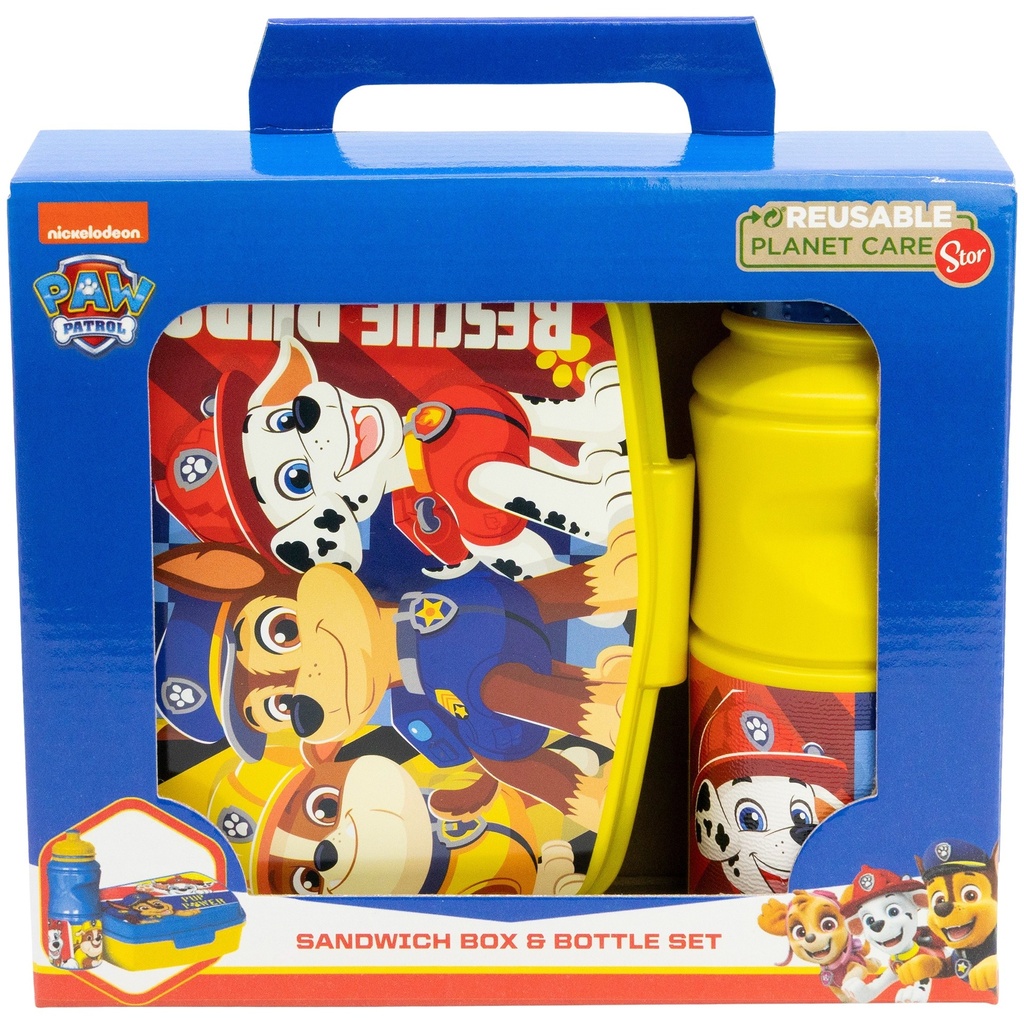 SET SANDWICHERA Y BOTELLA PAW PATROL