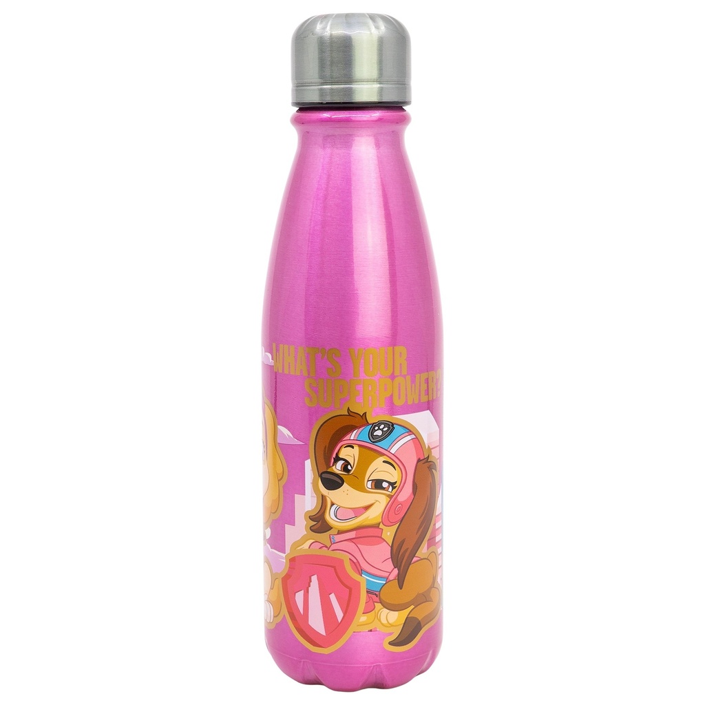 BOTELLA ALUMINIO INFANTIL 600 ML PAW PATROL