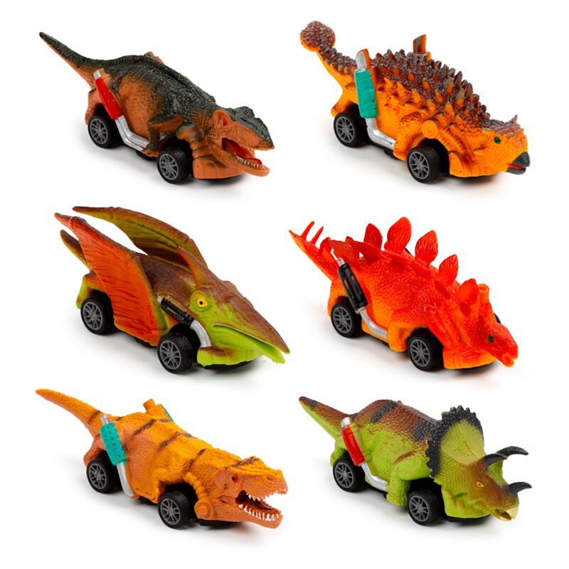 COCHE JUGUETE DINOSAURIO CARRERAS