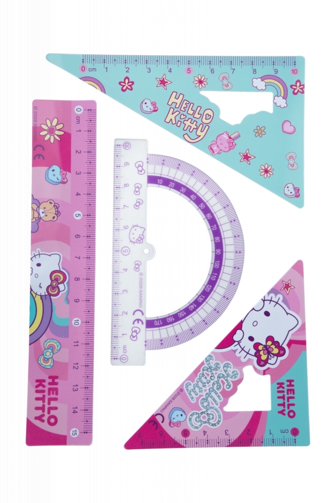 SET GEOMETRIA HELLO KITTY