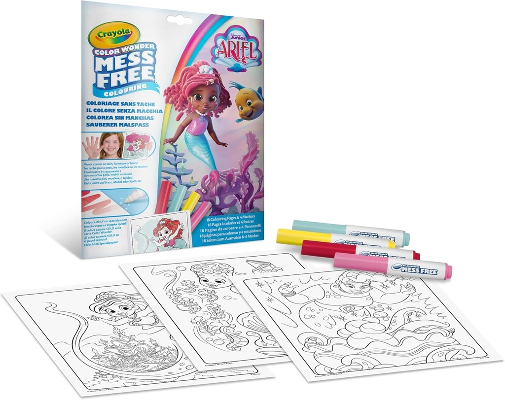 COLOREA SIN MANCHAS COLOR WONDER DISNEY ARIEL