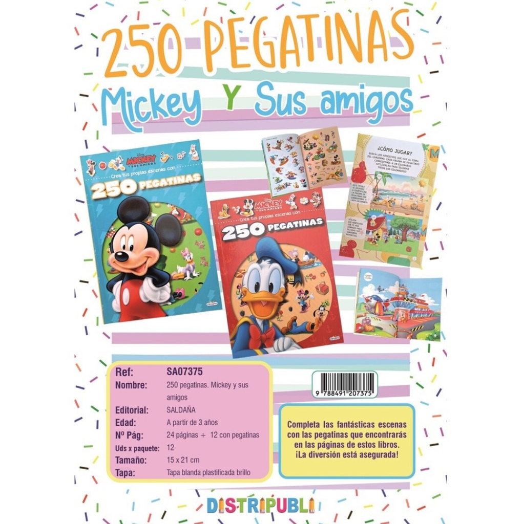 260 PEGATINAS MICKEY Y SUS AMI