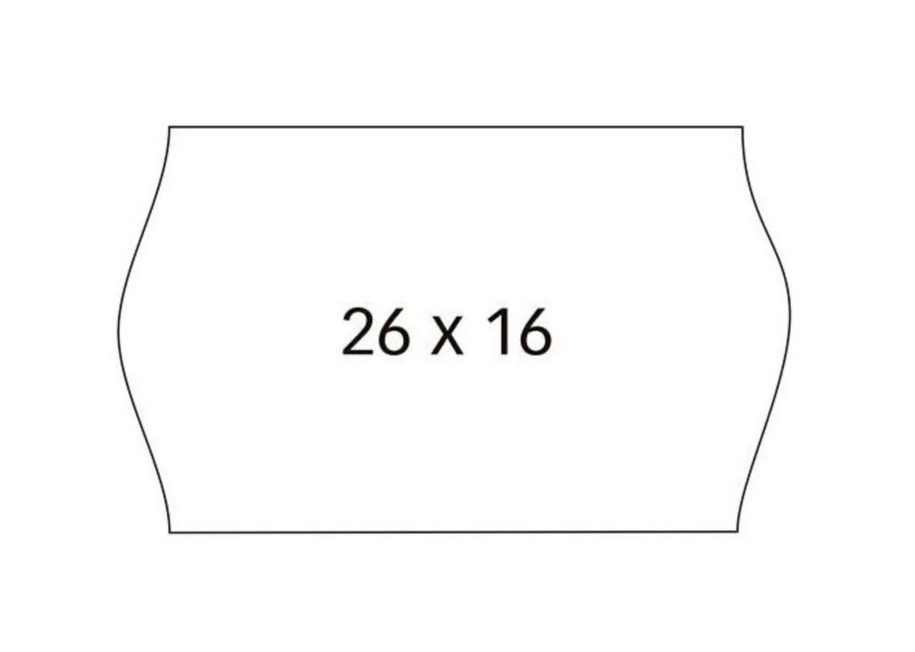 6 ROLLOS 1000 ETIQUETAS APLI 26X16 BLANCA
