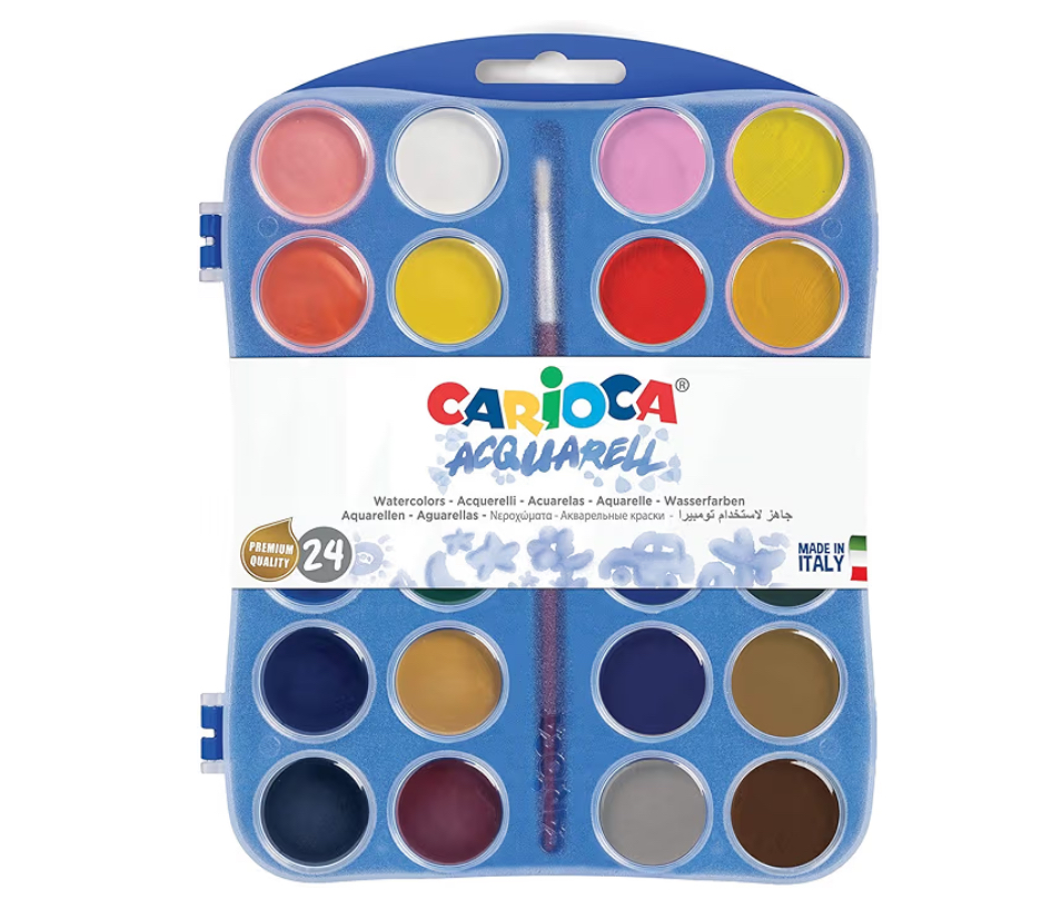 ACUARELA CARIOCA 24 COL.+PINC.