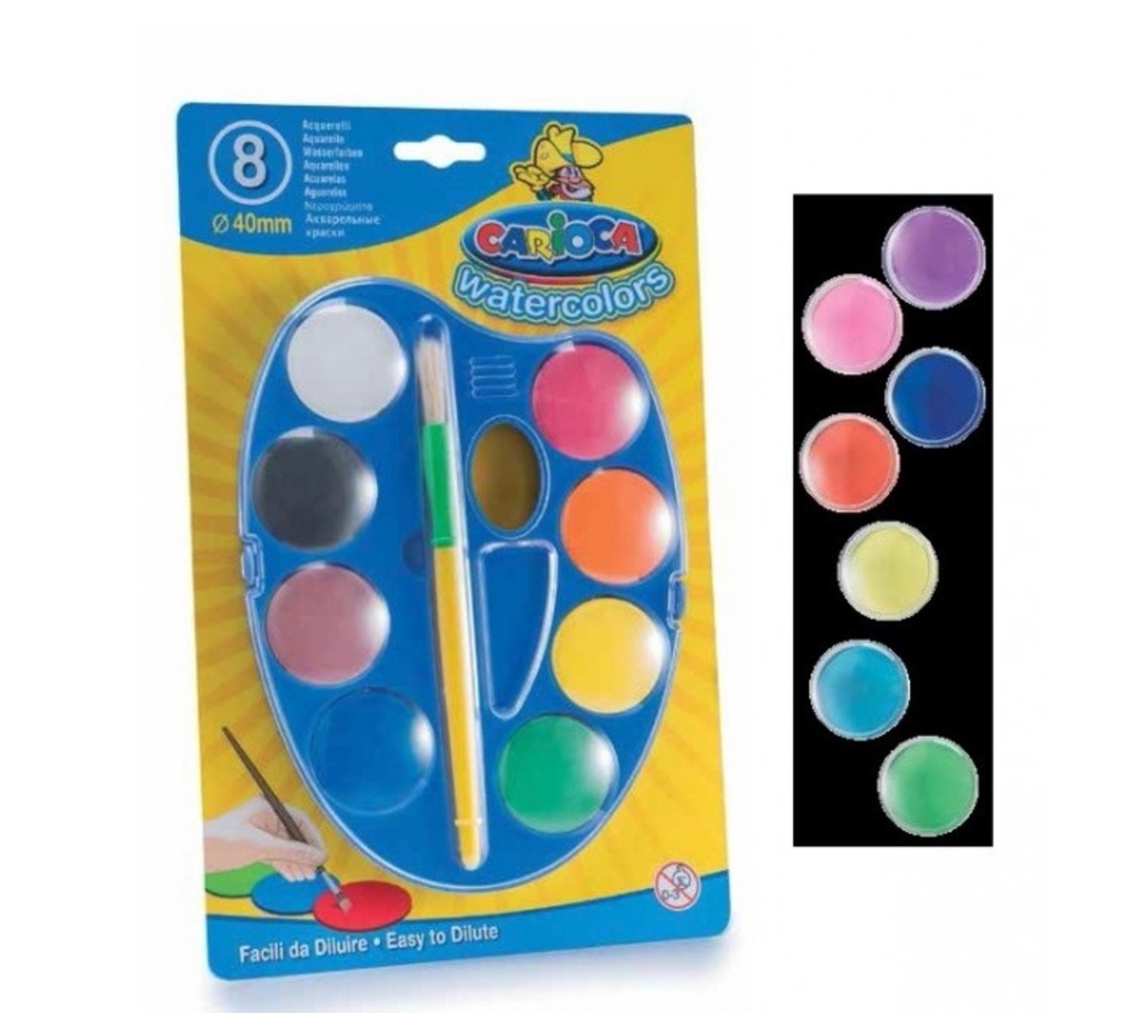 ACUARELAS PALETA CARIOCA 8 PAS
