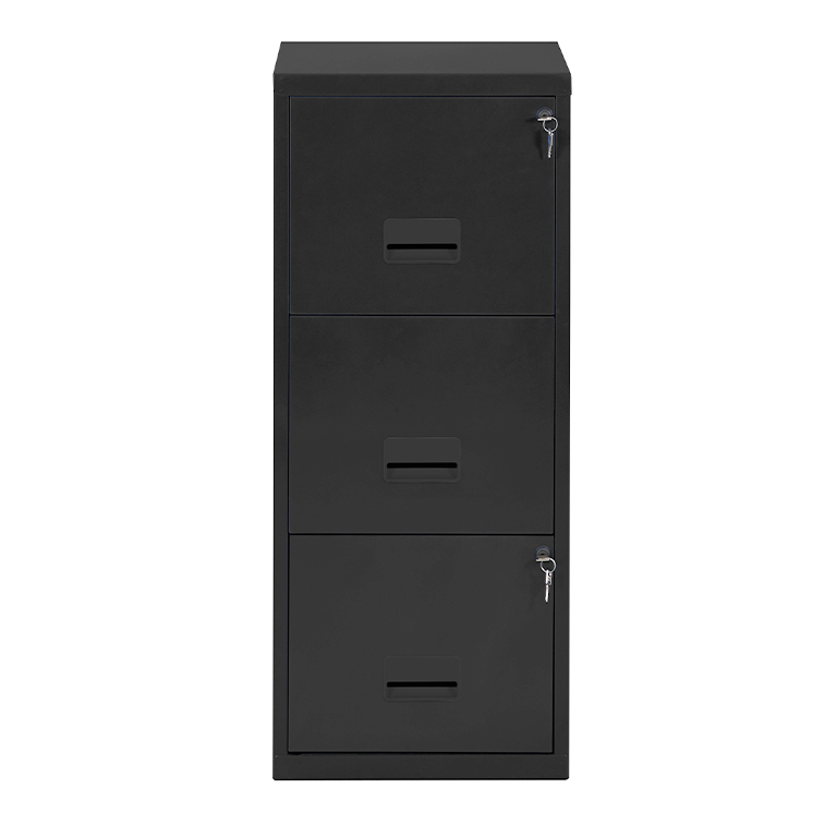 ARCHIVADOR MAXI 3 CAJONES NEG