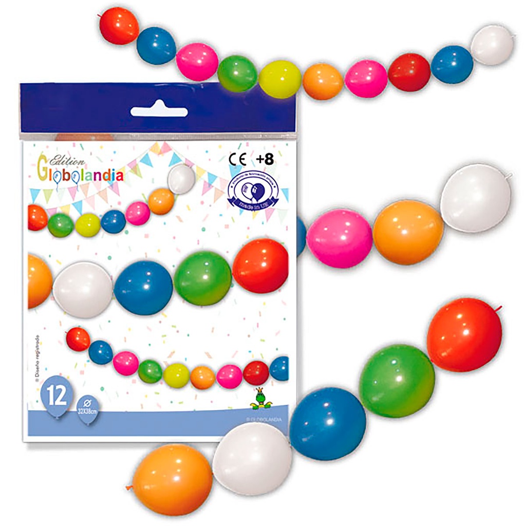 BOLSA 12 GLOBOS GUIRNALDA