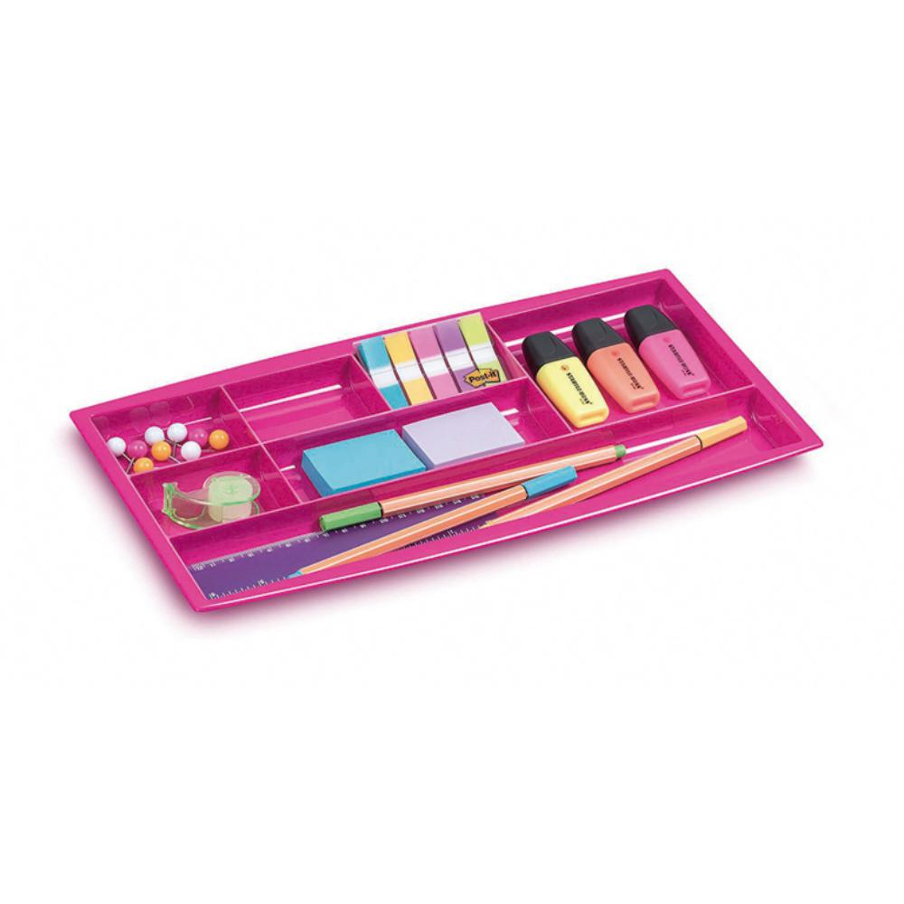 BANDEJA ORGAN.GLOSS PLAS.ROSA