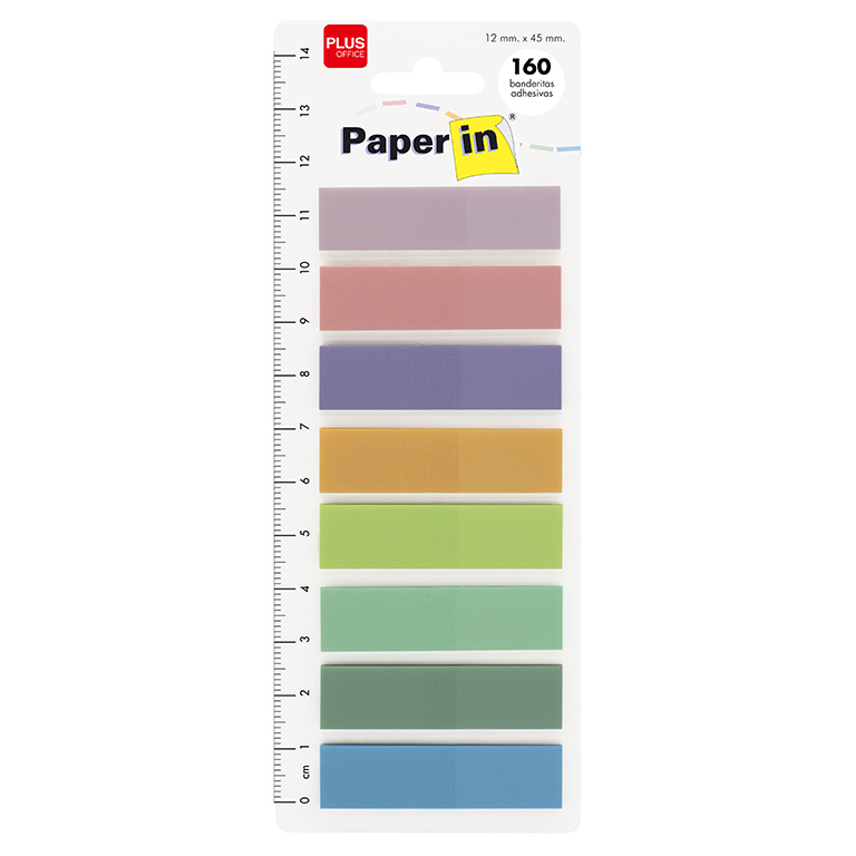 BANDERITAS 12X48 8COL PASTEL 160UD