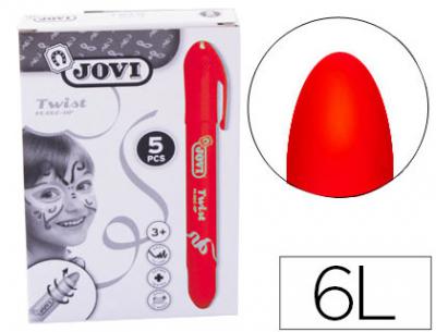 BARRA MAQUILLAJE JOVI TWIST FACE 5UD ROJO 19105