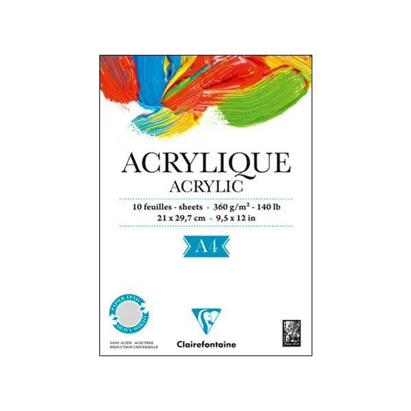 BLOC ACR.360G 10H ENCOLADO A4 96308C