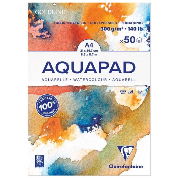 BLOC AQUA 300G G/M FINO A4 50H 975721C