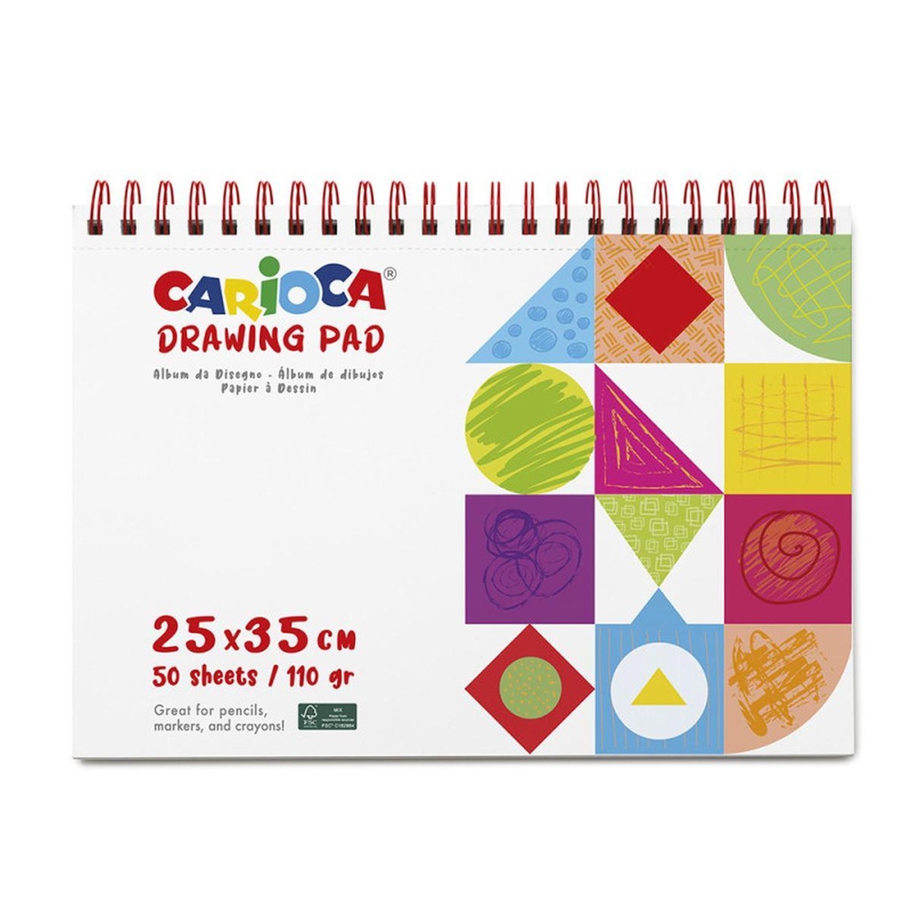BLOC COLOREAR CARIOCA 25X35 50H
