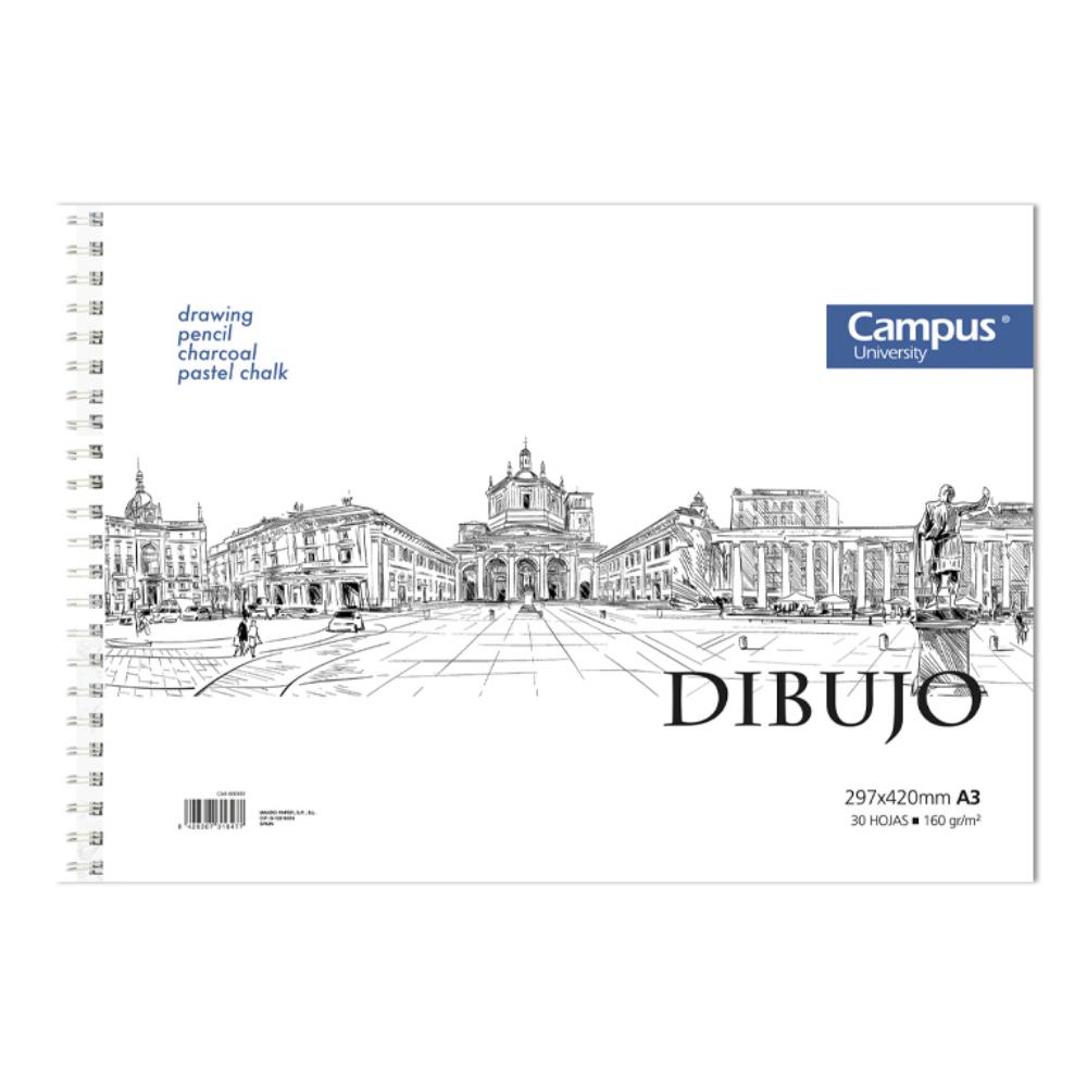 BLOC DIBUJO A3 30H 160 GR