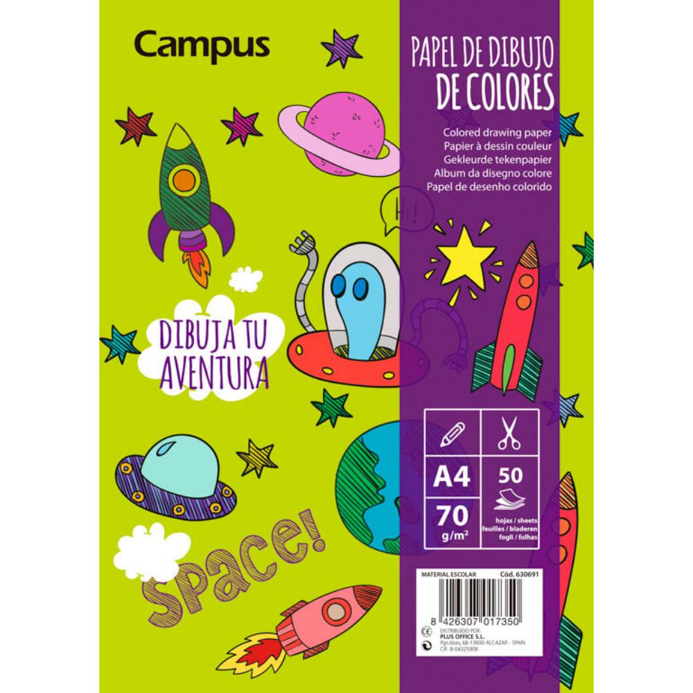 BLOC DIBUJO CAMPUS A4 70G 50H