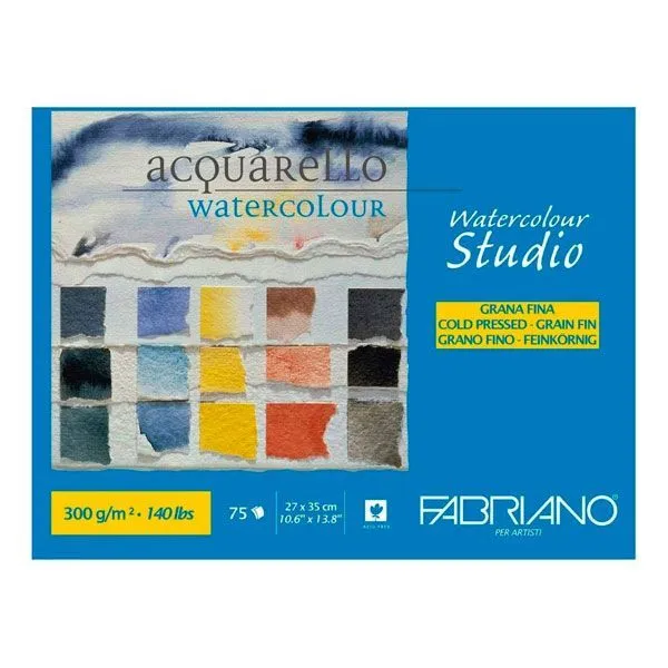 BLOC FABRIANO ACUAR.75H 300GR