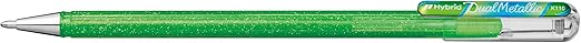 BOLIGRAFO HYBRYD DUAL METALLIC LIGHT GREEN