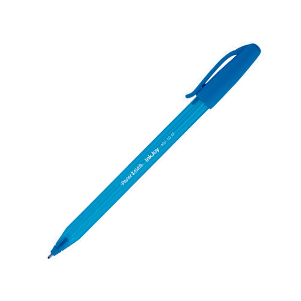 BOLÍGRAFO TINTA BAJA VISCOSIDAD PAPER MATE INKJOY 100 CAP AZUL