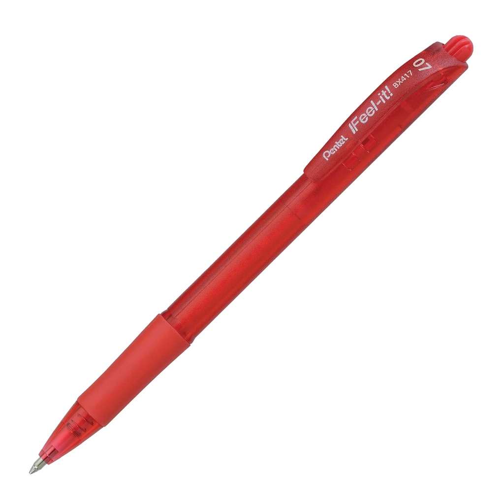 BOLIGRAFO PENTEL 0.7 RETRACTIL ROJO