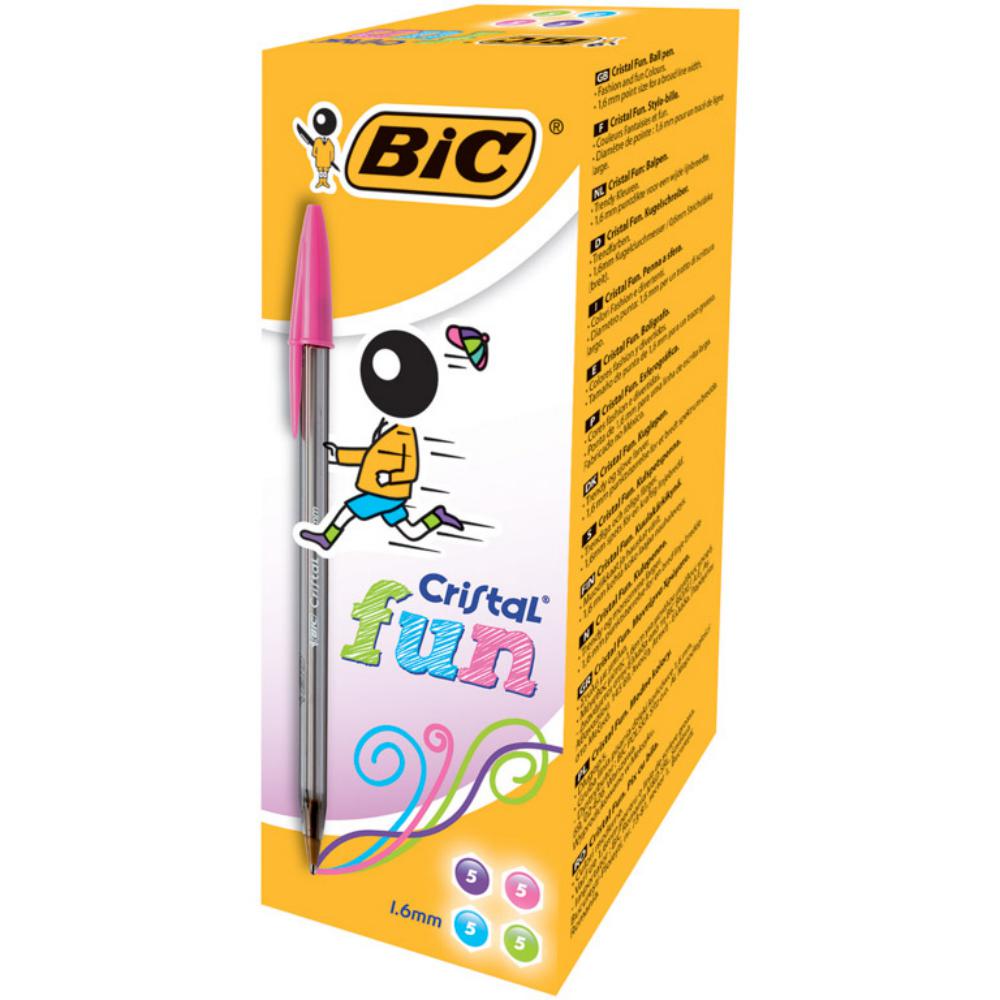 BOLIGRAFO BIC CRISTAL FUN SURTIDOS