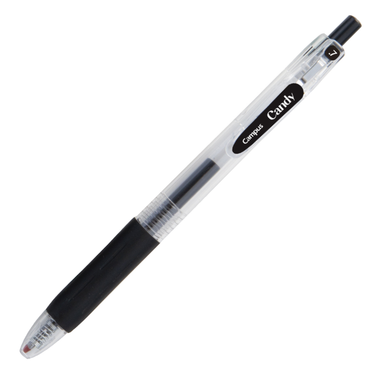 BOLÍGRAFO TINTA GEL CAMPUS CANDY NEGRO