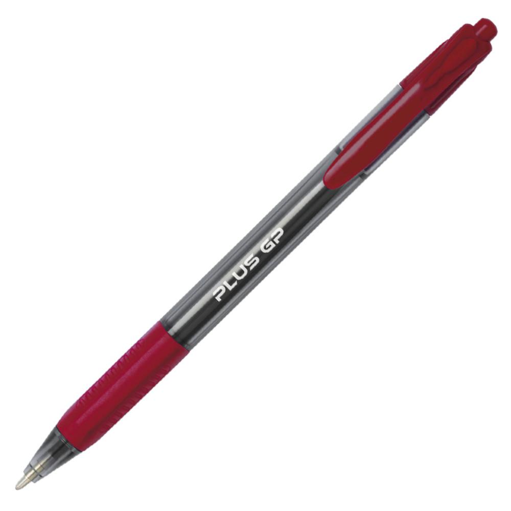 BOLÍGRAFO TINTA VISCOSIDAD EXTREMA PLUS OFFICE TRIO GP ROJO