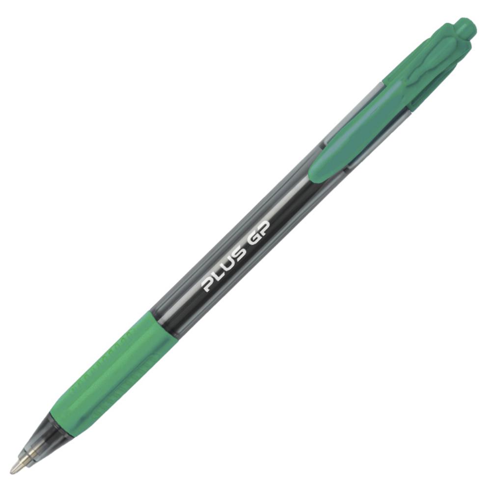 BOLÍGRAFO TINTA VISCOSIDAD EXTREMA PLUS OFFICE TRIO GP VERDE