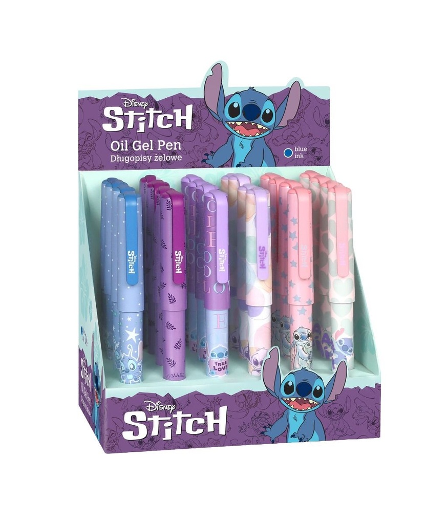 BOLIGRAFO GEL AZUL STITCH 75286PTR