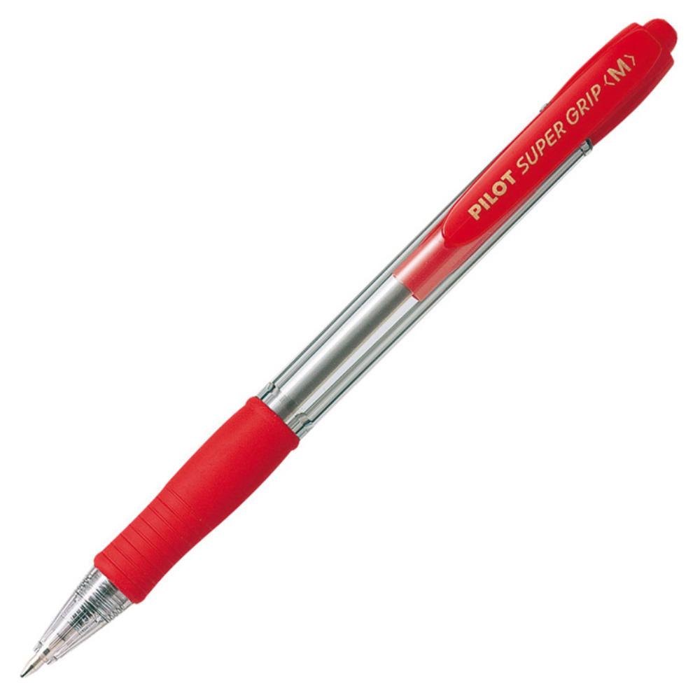 BOLIGRAFO TINTA ACEITE PILOT SUPER GRIP ROJO