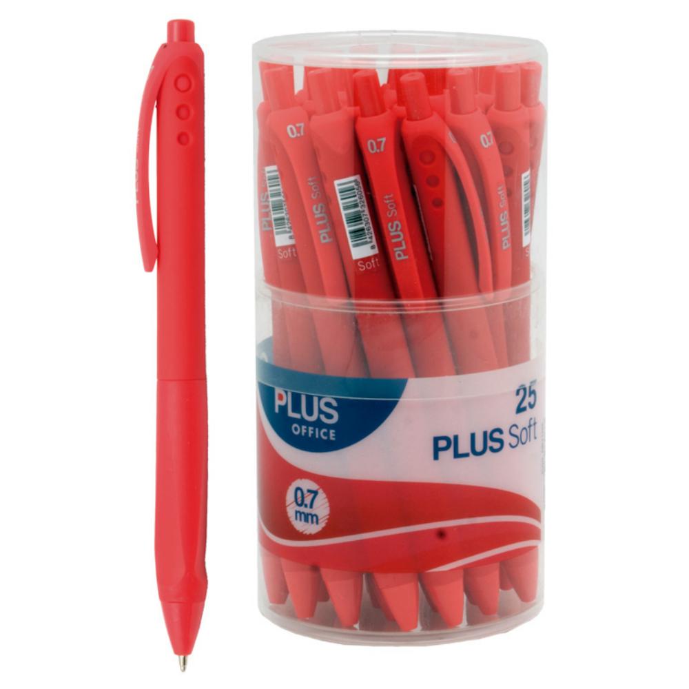 BOLIGRAFO PLUS SOFT 2 ROJO