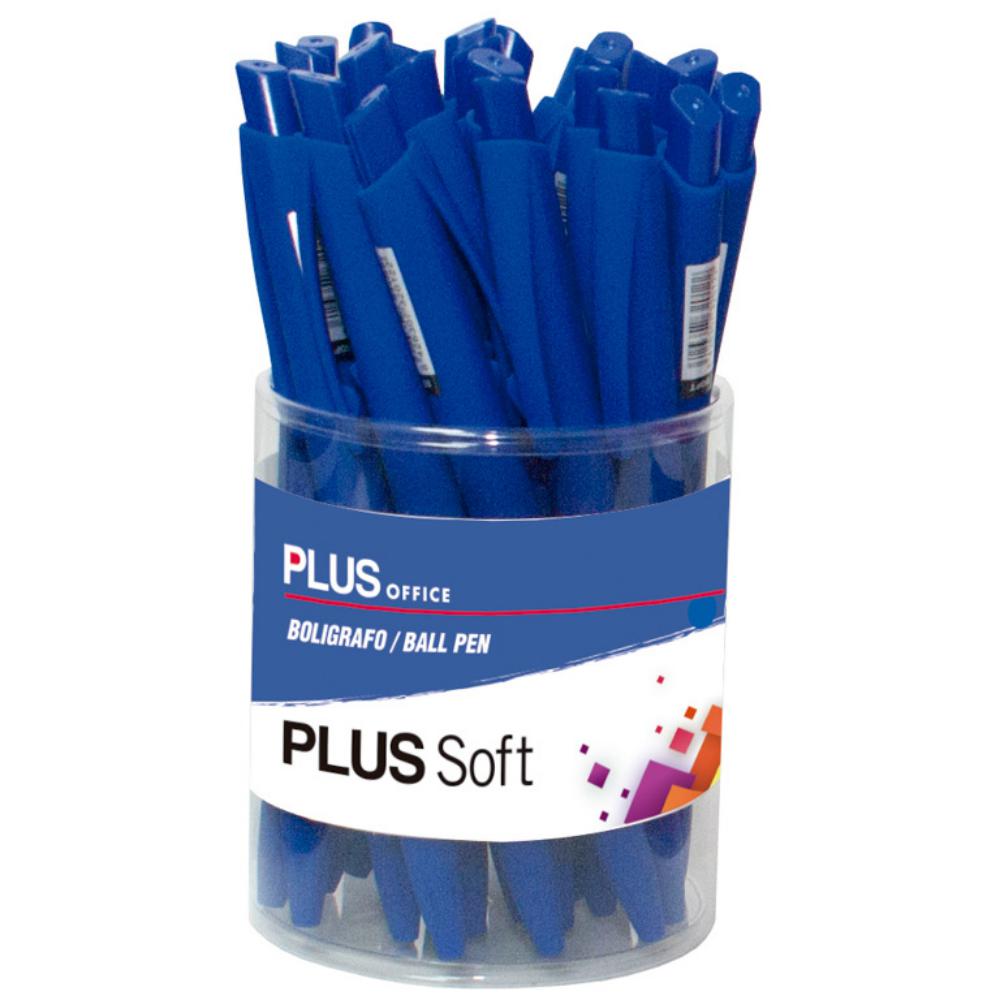 BOLIGRAFO TINTA FLUIDA VISCOSA PLUS SOFT AZUL