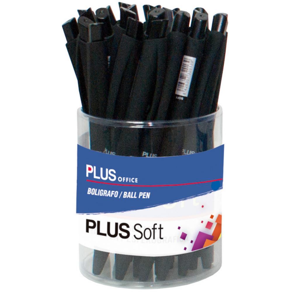BOLÍGRAFO TINTA FLUIDA VISCOSA PLUS SOFT NEGRO