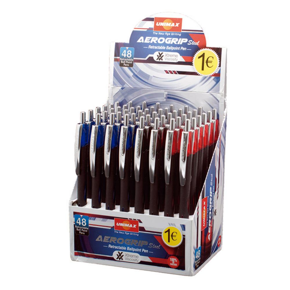 BOLIGRAFO UNIMAX AEROGRIP EXP.48u