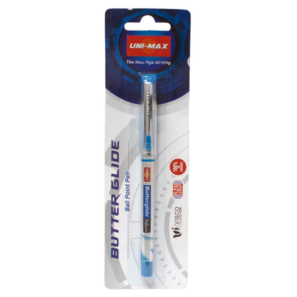 BOLIGRAFO UNIMAX BUTTERG B/AZU