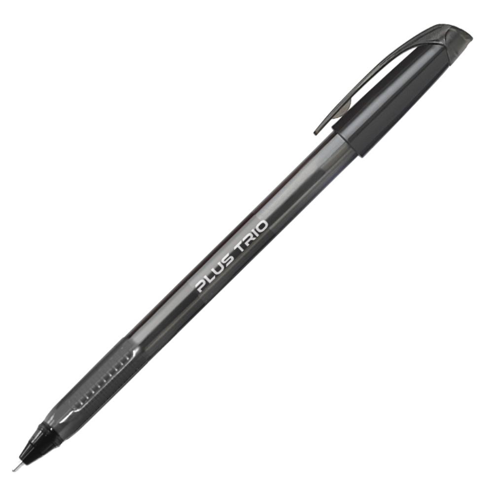 BOLÍGRAFO TINTA FLUIDA VISCOSA PLUS OFFICE TRIO NEGRO