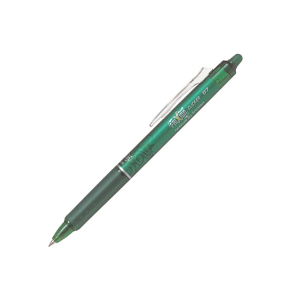 BOLIGRAFO TINTA GEL PILOT FRIXION CLICKER VERDE