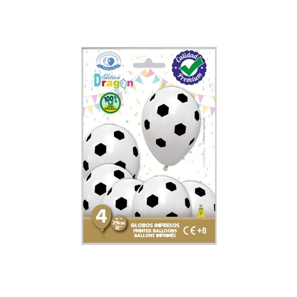 BOLSA 4 GLOBOS FUTBOL 5954-01