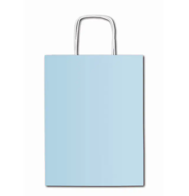 BOLSA ASA 27*22 AZUL PASTEL 6498