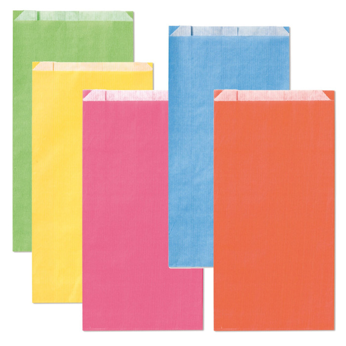 BOLSA CON FUELLE KRAFT 22X12 SURT.VIVOS 100U