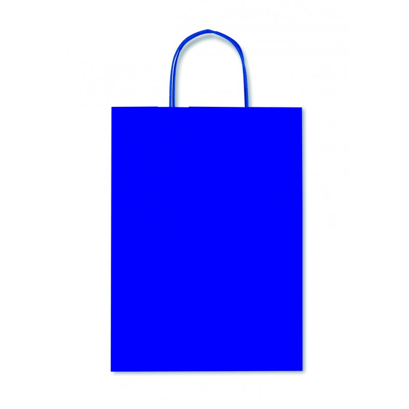 BOLSA KRAFT ALLEGRA COLOR AZUL 26x12X36CM
