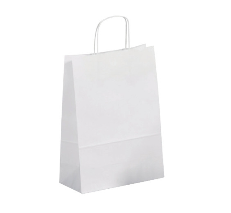 BOLSA KRAFT ALLEGRA COLOR BLANCO 46x16X49CM