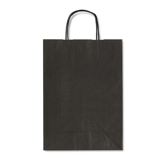 BOLSA KRAFT ALLEGRA COLOR NEGRO 16x8x21CM