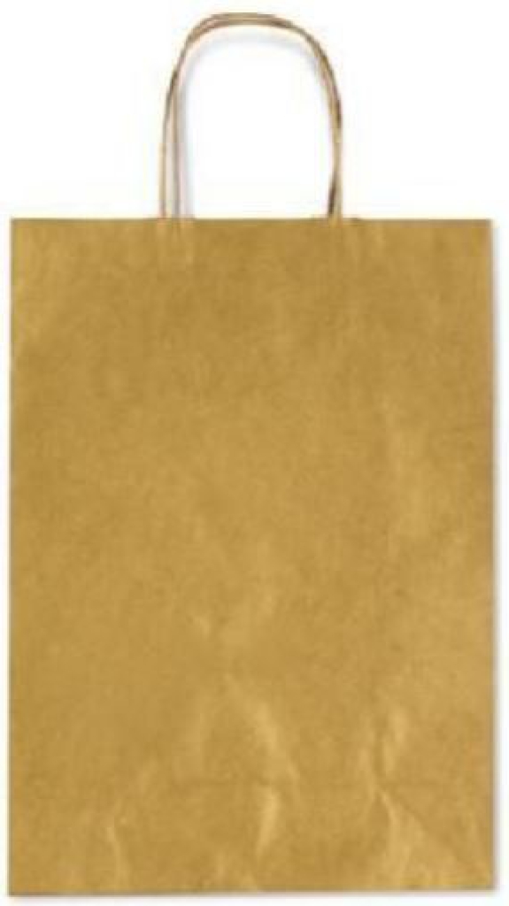 BOLSA KRAFT ALLEGRA COLOR ORO 36x12X41CM