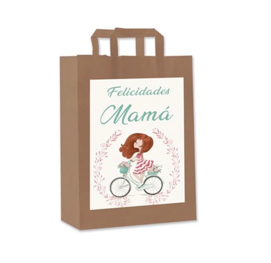 BOLSA MEDIANA KRAFT MAMA
